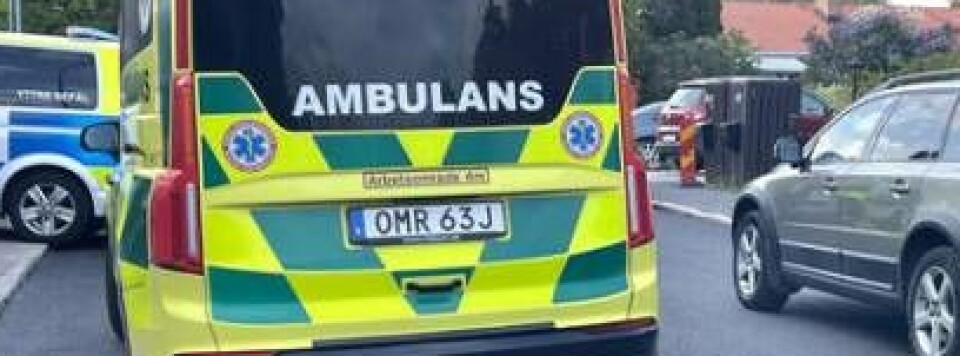 Arbetsplatsolycka i Yttergran – kvinna till sjukhus