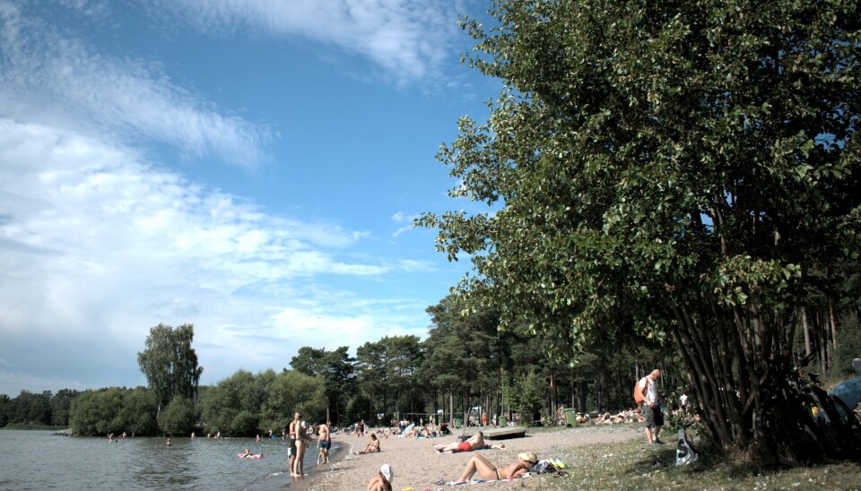 Bredsands strand. Arkivbild. Bredsands strand. Arkivbild.