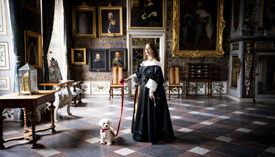 Flott. Utställningen 'Slottsfruar och klosterystrar' visas i Skokloster slott. Här med en gestaltning av första slottsfrun Anna Margareta von Haugwitz. Utställningen 'Slottsfruar och klosterystrar' visas i Skokloster slott. Här med en gestaltning av första slottsfrun Anna Margareta von Haugwitz.