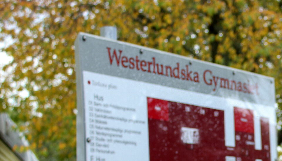 Skola. En elev på  Westerlundska gymnasiet har skjutits till döds i Stockholm.