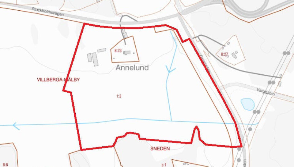 Vid Stockholmsvägen. Planområdets läge i Enköping. Vid Stockholmsvägen. Planområdets läge i Enköping.