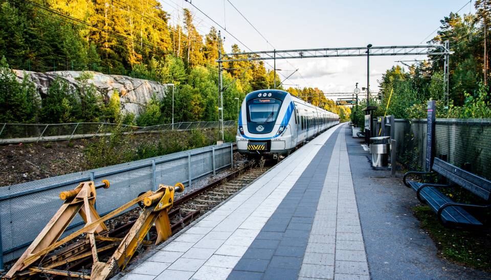 Pendeltåg i Bålsta. Arkivbild.