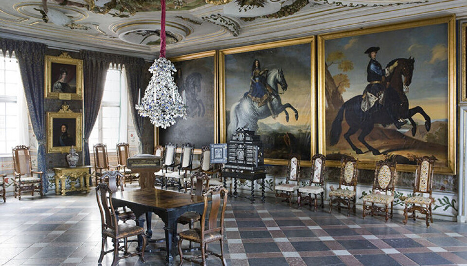 Snart i tv. Kungssalen i Skoklosters slott. Snart i tv. Kungssalen i Skoklosters slott.