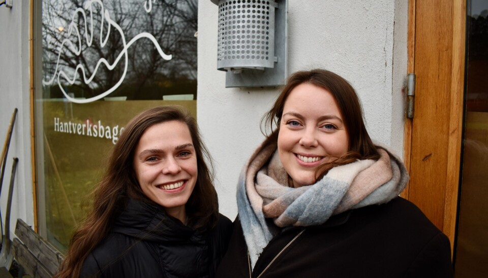 Bålstabageri. Natalia Wojcik och Jessica Schillström.