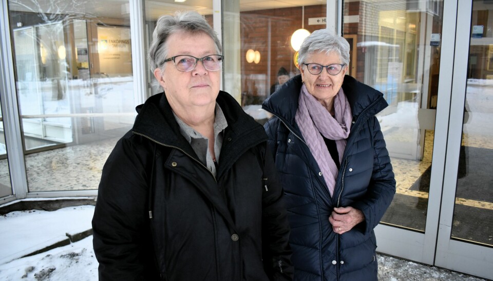 Kritiska. Lena Thorén, ordförande och Elsie Johansson, vice ordförande i HRF Enköping-Håbo.