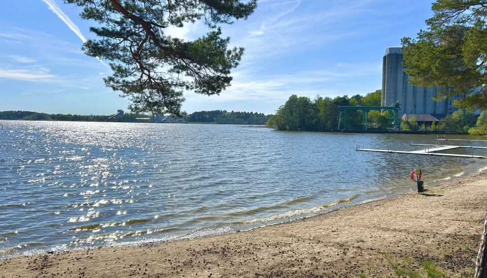 Klart för bad. Kalmarsand