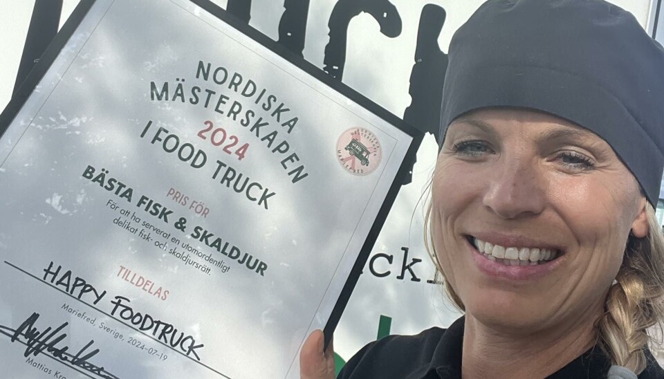 Happy Foodtruck med Helena Lindström i spetsen kammade hem förstapriset i kategorin Fisk och skaldjur i NM Foodtruck i somras.