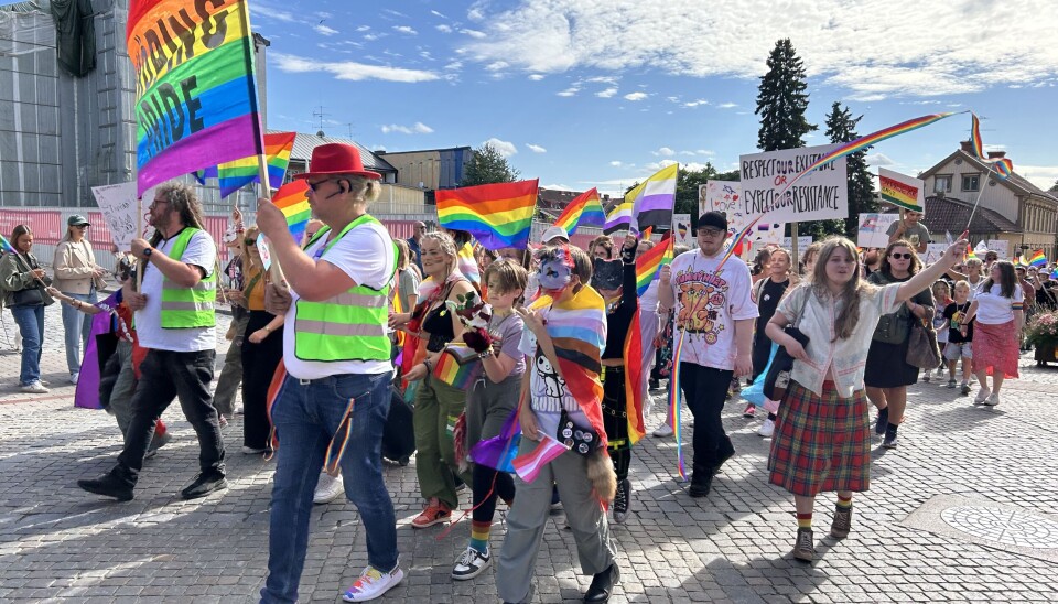 Stor glädjeyra på Enköping Pride i helgen.