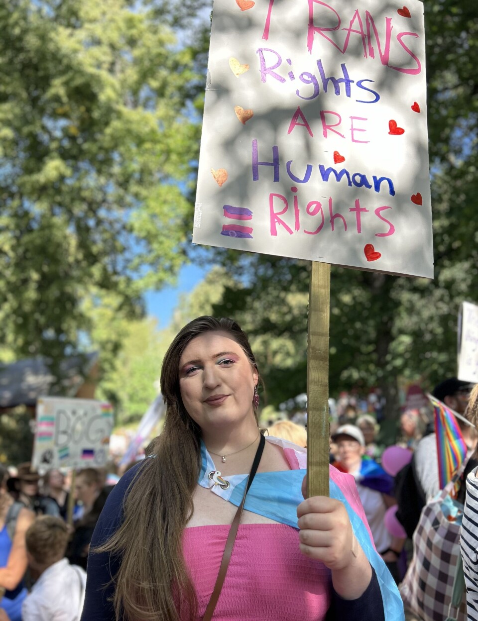 Nikki Sollid
– Den här dagen är otroligt viktig! För mig representerar den frihet. Jag har varit på Stockholm Pride nästan alla år. Enköping Pride är mer en gräsrotsrörelse - ett superhärligt och betydelsefullt arrangemang!