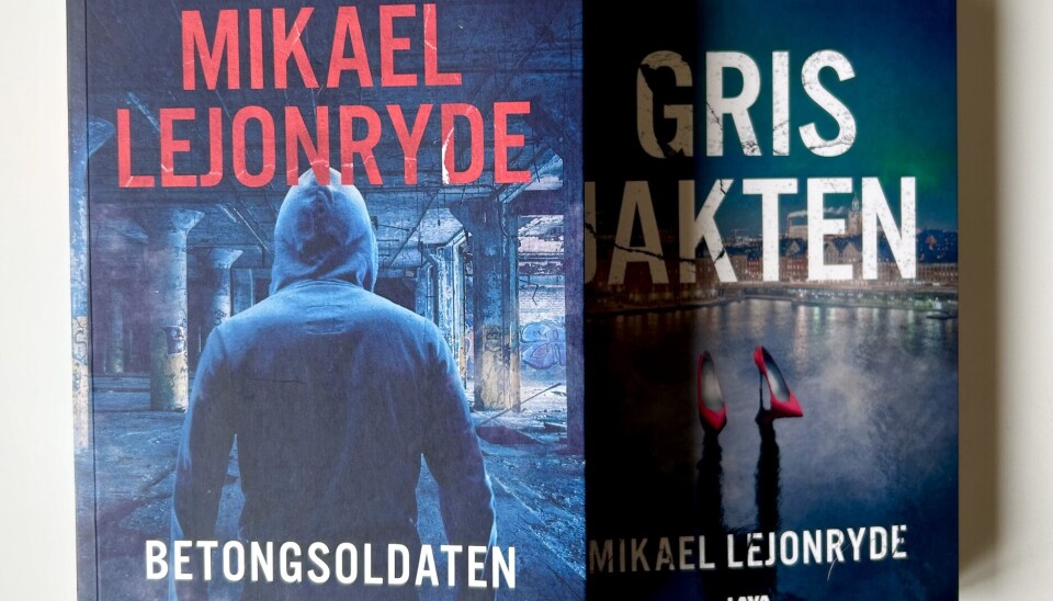 Mikael Lejonrydes första bok Grisjakten och hans senaste - Betongsoldaten.