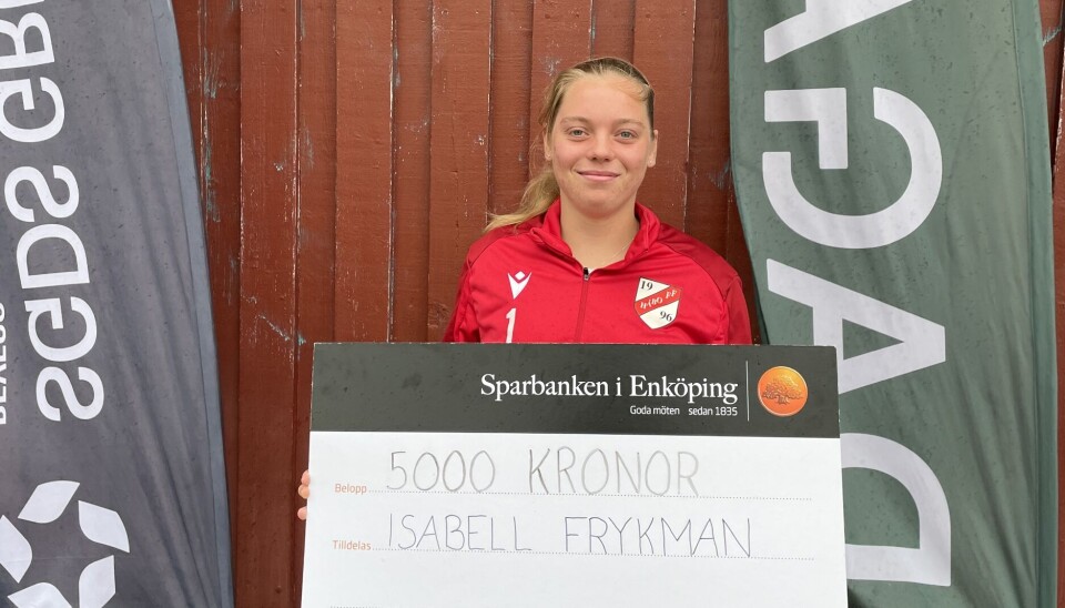Håbo Företagares Ungdomsstipendium tilldelades i år Isabell Frykman för sina insatser i Håbo FF, bålde som spelare, tränare och på flera andra sätt engagerad i föreningen.