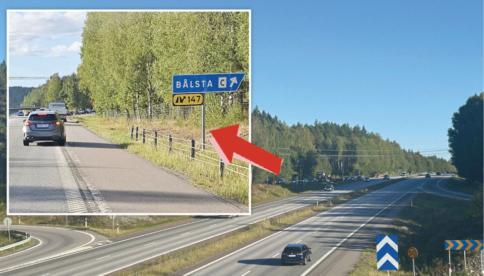 ”Inte tryggt”. På eftermiddagarna ser det ofta ut så här vid avfart 147 – köer som ibland sträcker sig hela vägen ut en bit på E18. Bålstabon Thomas Lidell pendlar till och från Stockholm i arbetet. Han känner oro inför den köbildning som ofta uppkommer.