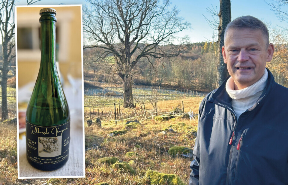”En dag att minnas”. Björn Wollentz grundade Lillhassla vingård 2019 hemma på familjegården i Häggeby. I sommar lanserar han sitt första mousserande vin – Cuvee Carl Nobel.