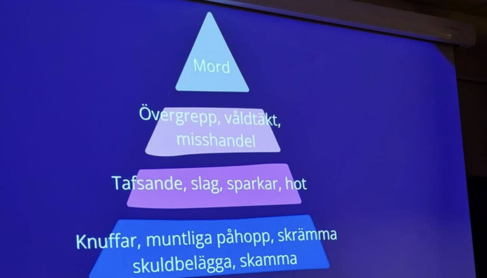 Bild tagen när Ung Håbo hade ”Snack om våld” på Generator, förra veckan.