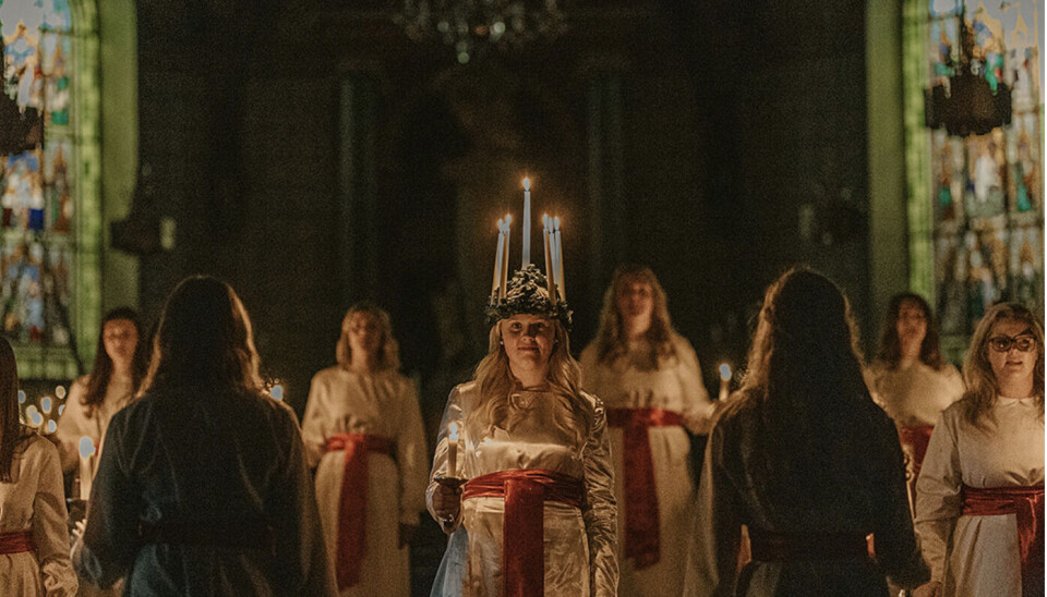 13 december – luciafirande. Kortege och finstämnt i Vårfrukyrkan under eftermiddagen och kvällen.
