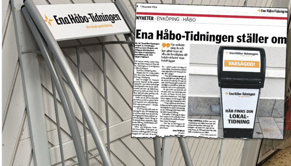 Tidigare på plats. Ena Håbo-Tidningen kommer att landa i tidningsställen redan på torsdag eftermiddag efter storhelgerna. Dessutom kommer ställena att fyllas på mer frekvent.