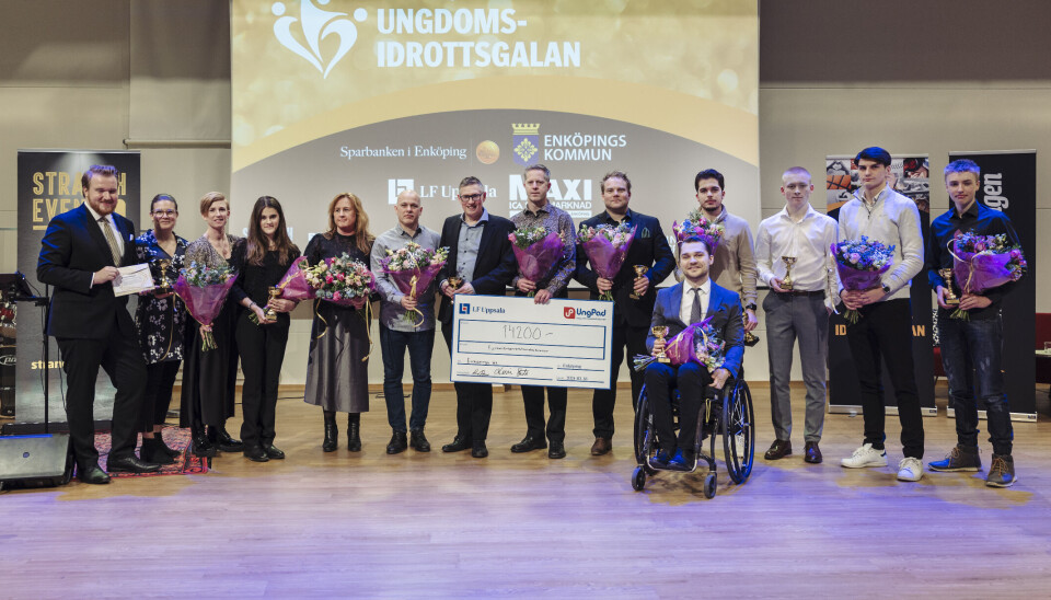 Vinnare är vi allihopa. Pristagarna från premiärupplagan av Ungdomsidrottsgalan i Enköping 2024.