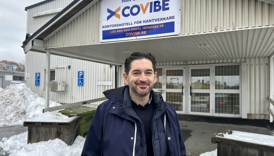 Satsning. CoVibe, under ledning av entreprenören Alex Ghanati, bygger just nu ett hantverkshotell i gamla IP-gallerian i Bålsta.