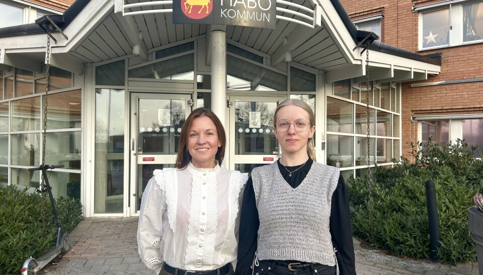 Bjuder in. Från vänster: Ida-Maria Rydberg, tillväxt- och kommunikationschef, och Ella Kindervall, planarkitekt.