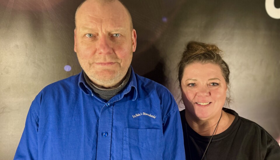Glada nominerade Fru Holms diversehandel – Lenny Alexandersson och Anna Holm.
