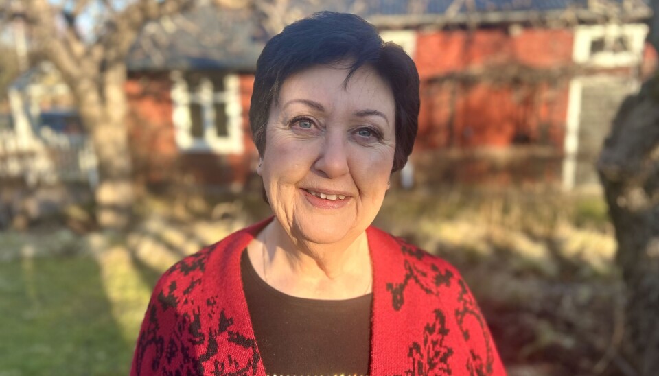Babben Larsson älskar känslan av att kliva genom grinden till sitt fritidshus i Grillby. 'Här tankar jag upp och finner ro'.