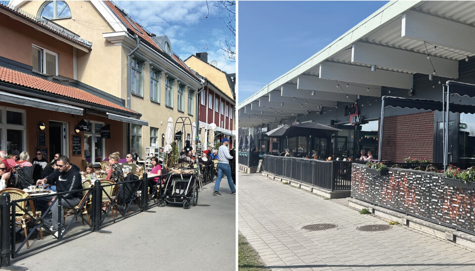 Äntligen inne att sitta ute igen. Längs Kungsgatan erbjuder flera kaféer och restauranger uteplats i Enköping. I Bålsta finns det flera soliga uteserveringar på Centrumstråket 6.