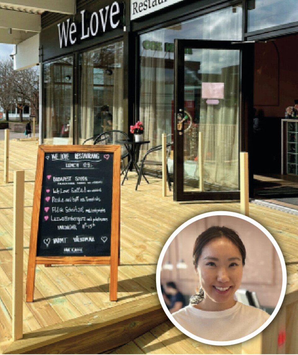 Fått tillstånd. We Love är en av de restauranger i Bålsta som i år fått tillstånd till uteservering i centrum och beräknar ha den klar lagom till påsk. ”Vi är så glada över vår fina uteservering och kommer inom kort även att ha klart vårt serveringstillstånd för alkoholhaltiga drycker”, säger Nomi Bat (infälld), som driver restaurangen med sin man.