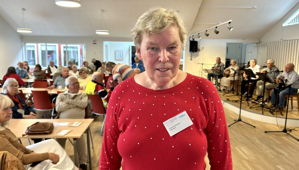 Jubilerar. Carin Wester, ordförande i SPF Seniorerna Håbo, visade runt under Öppet hus på Skeppsgården i förra veckan.