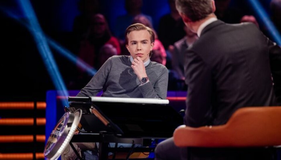 I heta stolen. 18-årige Bålstakillen Max Thornvigg.