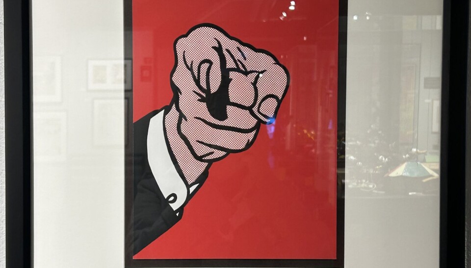 ”Finger Pointing” av Roy Lichtenstein.