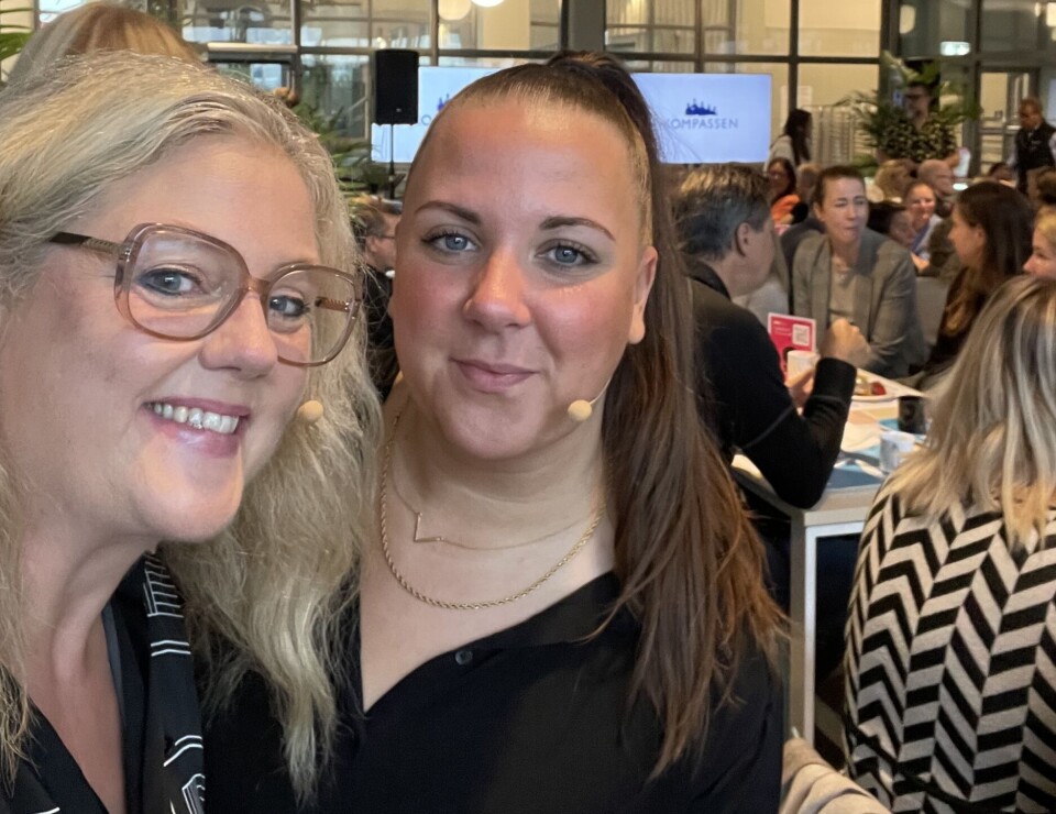 Eldsjälar. Jenny Strehle Ilic, ordförande i Ljus i Enköping, och Viktoria Strandberg, körledare.